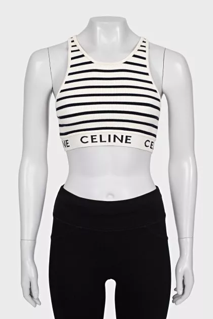 Striped fitted top