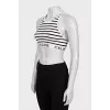 Striped fitted top
