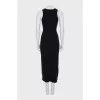 Sleeveless dress made of wool and angora