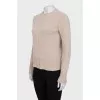 Knitted beige sweater