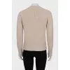 Knitted beige sweater