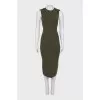 Khaki sheath dress