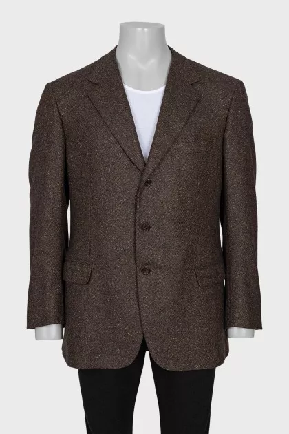 Men's brown cashmere jacket