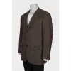 Men's brown cashmere jacket