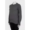 Cashmere sweater with patches
