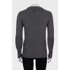 Cashmere sweater with patches