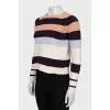 Cropped jumper made of wool and cashmere