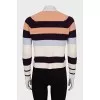 Cropped jumper made of wool and cashmere
