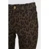 Slim-fit trousers with a print