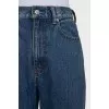 Straight-leg jeans decorated with rhinestones