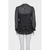 Polka dot mini dress