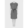 Dress made of wool, cashmere and silk