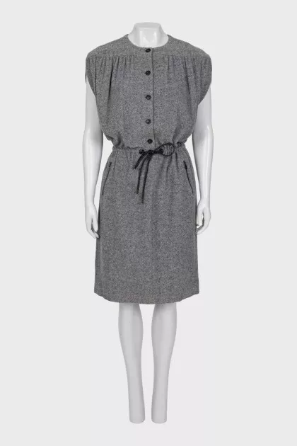 Dress made of wool, cashmere and silk