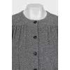 Dress made of wool, cashmere and silk