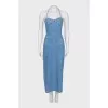 Fitted denim sundress