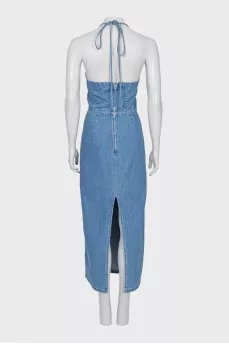 Fitted denim sundress