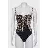 Animal print bodysuit