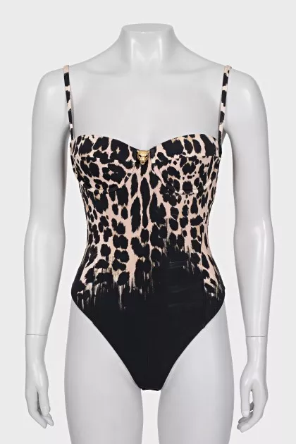 Animal print bodysuit