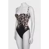Animal print bodysuit