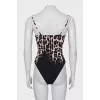 Animal print bodysuit