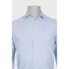 Men's straight shirt in light blue
