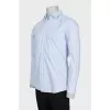 Men's straight shirt in light blue