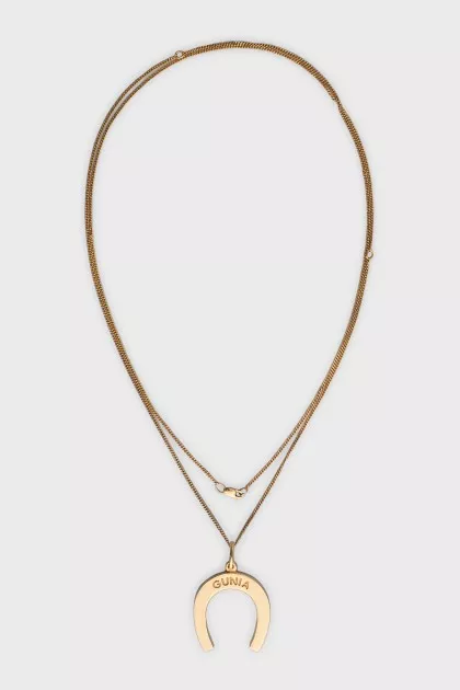 Silver horseshoe pendant