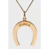 Silver horseshoe pendant