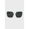 Black sunglasses with rhinestones