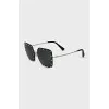Black sunglasses with rhinestones