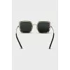 Black sunglasses with rhinestones
