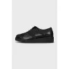 Brown leather brogues