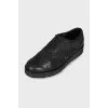Brown leather brogues