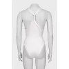 Swimsuit with a signature monogram