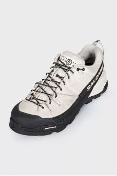 White MM6 sneakers by Salomon
