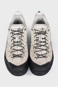 White MM6 sneakers by Salomon