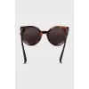 Brown sunglasses with round frames