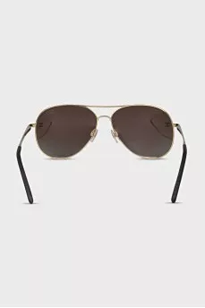 Brown aviator sunglasses