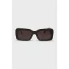 Brown sunglasses with gold trim