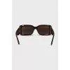 Brown sunglasses with gold trim
