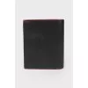 Leather wallet with spikes