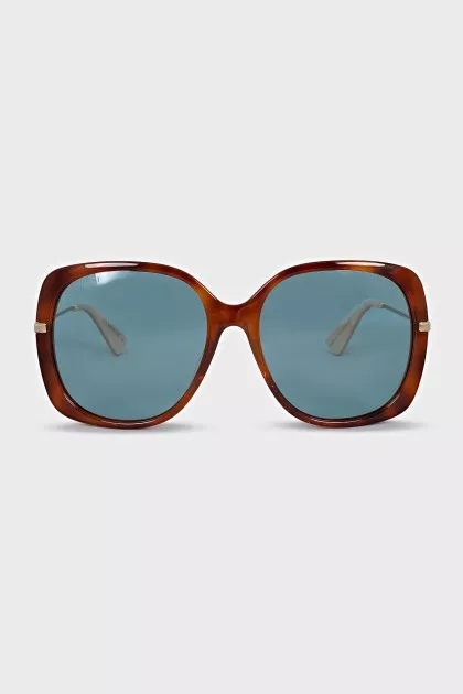Blue tinted sunglasses
