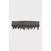 Silver choker with rhinestone fringe