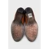 Gradient leather boots