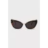Brown cat eye sunglasses