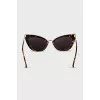 Brown cat eye sunglasses