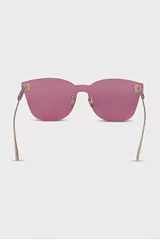 Pink sunglasses with mirror tint