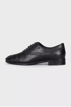 Black lace-up shoes