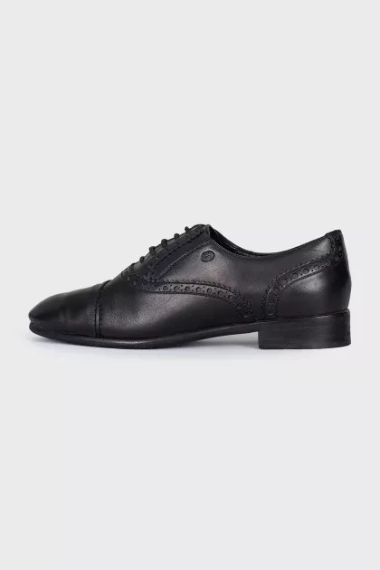 Black lace-up shoes