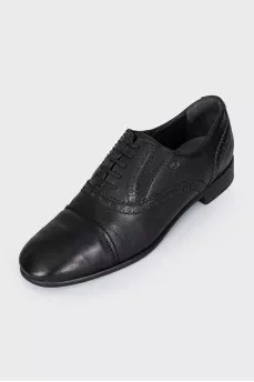 Black lace-up shoes